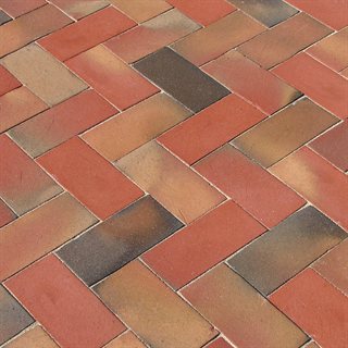 Peacock brick available as a Paver, Split or Thin Brick